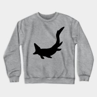 Mosasaurus Dinosaur Silhouette Crewneck Sweatshirt